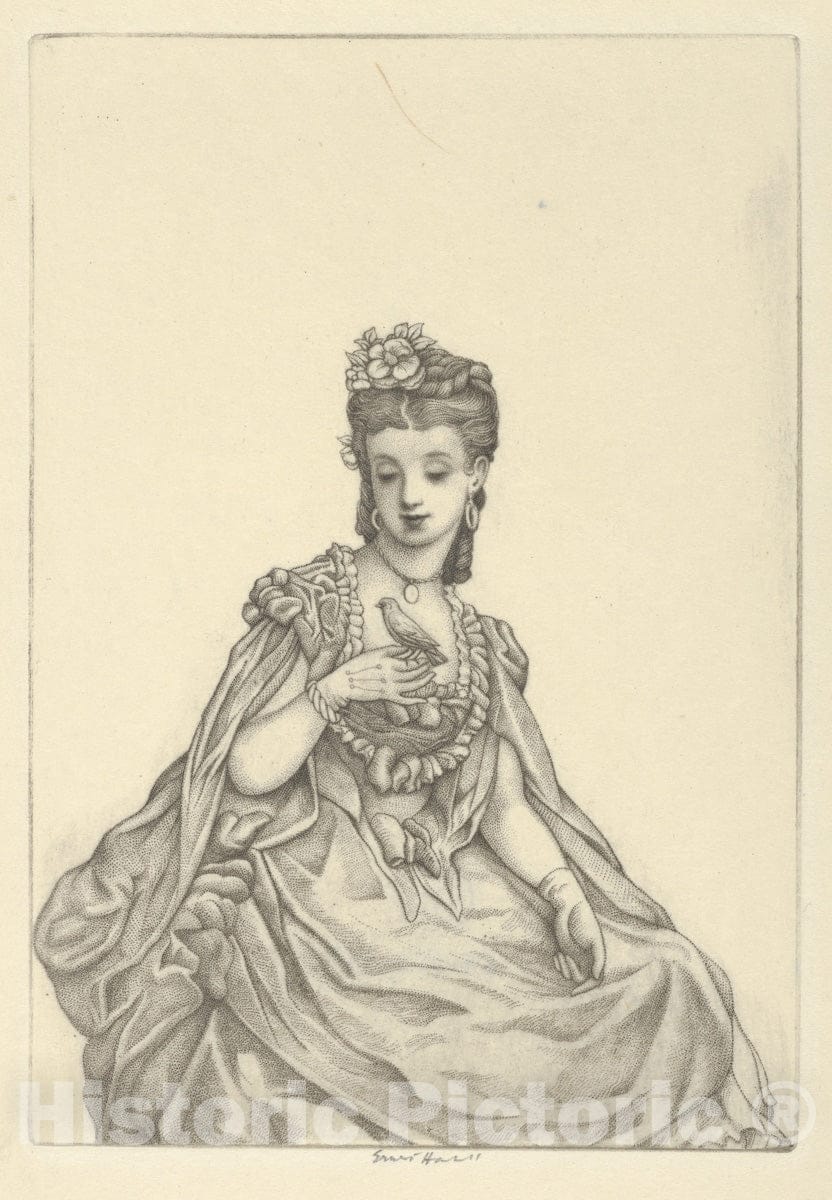 Art Print : Ernest Haskell - Arabella : Vintage Wall Art