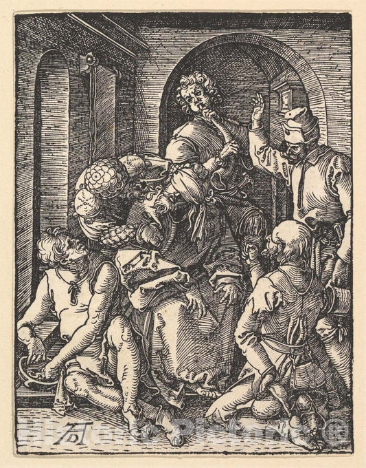 Art Print : Albrecht Dürer - The Mocking of Christ, from The Small Passion 2 : Vintage Wall Art