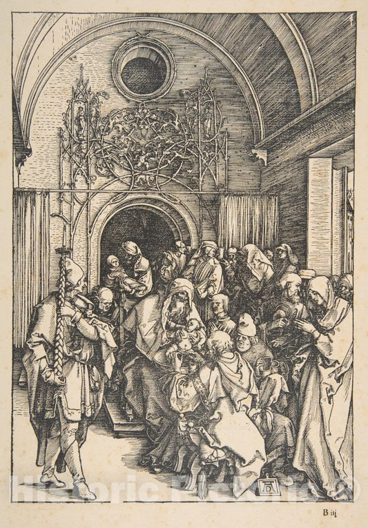 Art Print : Albrecht Dürer - The Circumcision, from The Life of The Virgin 1 : Vintage Wall Art