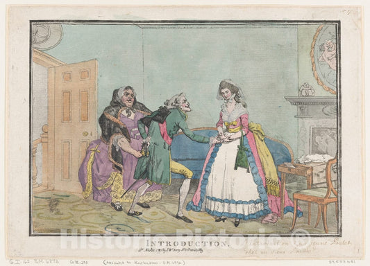 Art Print : Thomas Rowlandson - Introduction : Vintage Wall Art