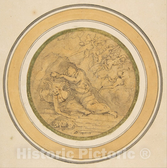 Art Print : Giorgio Vasari - Allegory of Forgetfulness : Vintage Wall Art