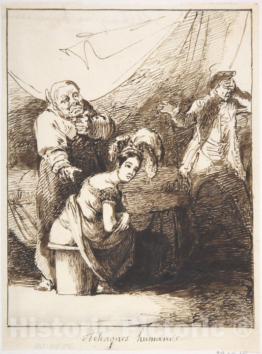 Art Print : Leonardo Alenza y Nieto - Human Ailments (Achaques humanos) : Vintage Wall Art