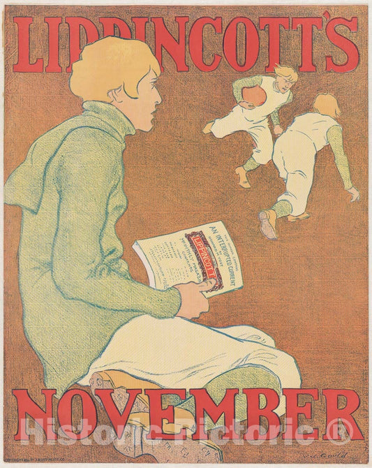Art Print : Joseph J. Gould, Jr. - Lippincott's: November : Vintage Wall Art