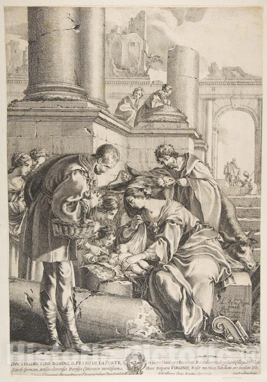 Art Print : François Chauveau - Adoration : Vintage Wall Art