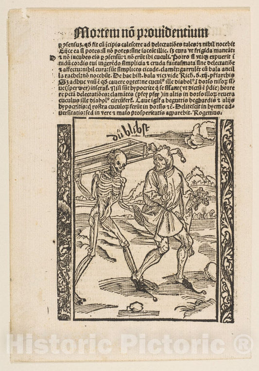 Art Print : Albrecht Dürer - Illustration from Sebastian Brandt: Navis Stultifera, Strassburg 1497 : Vintage Wall Art