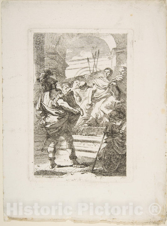 Art Print : Jean Honoré Fragonard - Fabius Maximus Before The Senate at Carthage 2 : Vintage Wall Art