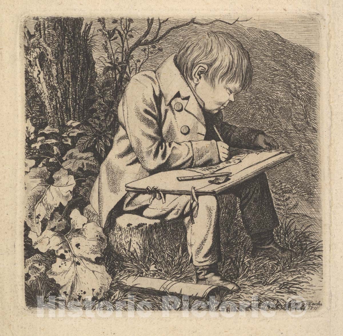 Art Print : Johann Christoph Erhard - The Artist Hoffman : Vintage Wall Art