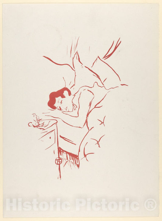 Art Print : Henri de Toulouse-Lautrec - Your Mouth (from Les Vieilles Histoires) 1 : Vintage Wall Art