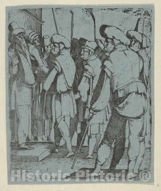 Art Print : Anonymous, Dutch - Joseph's Coat Brought to Jacob : Vintage Wall Art