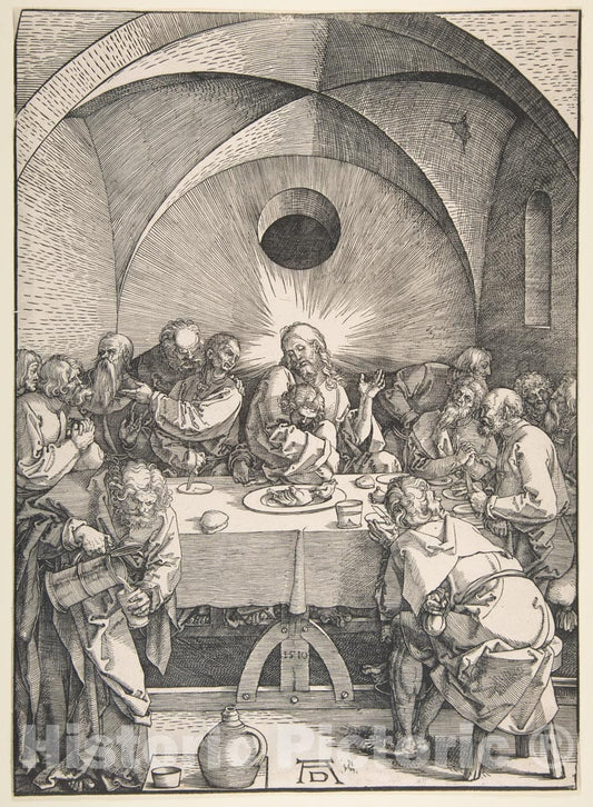 Art Print : Albrecht Dürer - The Last Supper 3 : Vintage Wall Art