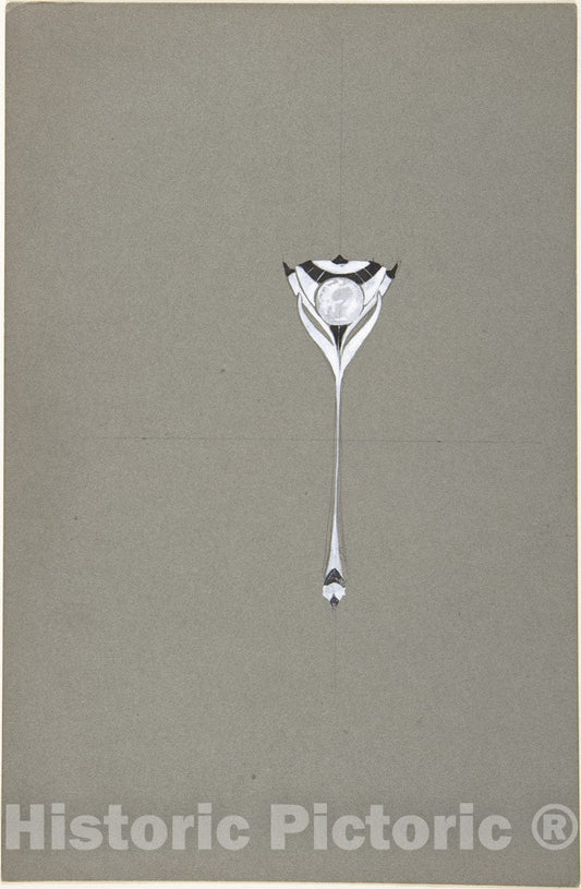 Art Print : Firm of Fernand Chardon - Jewelry Design 3 : Vintage Wall Art