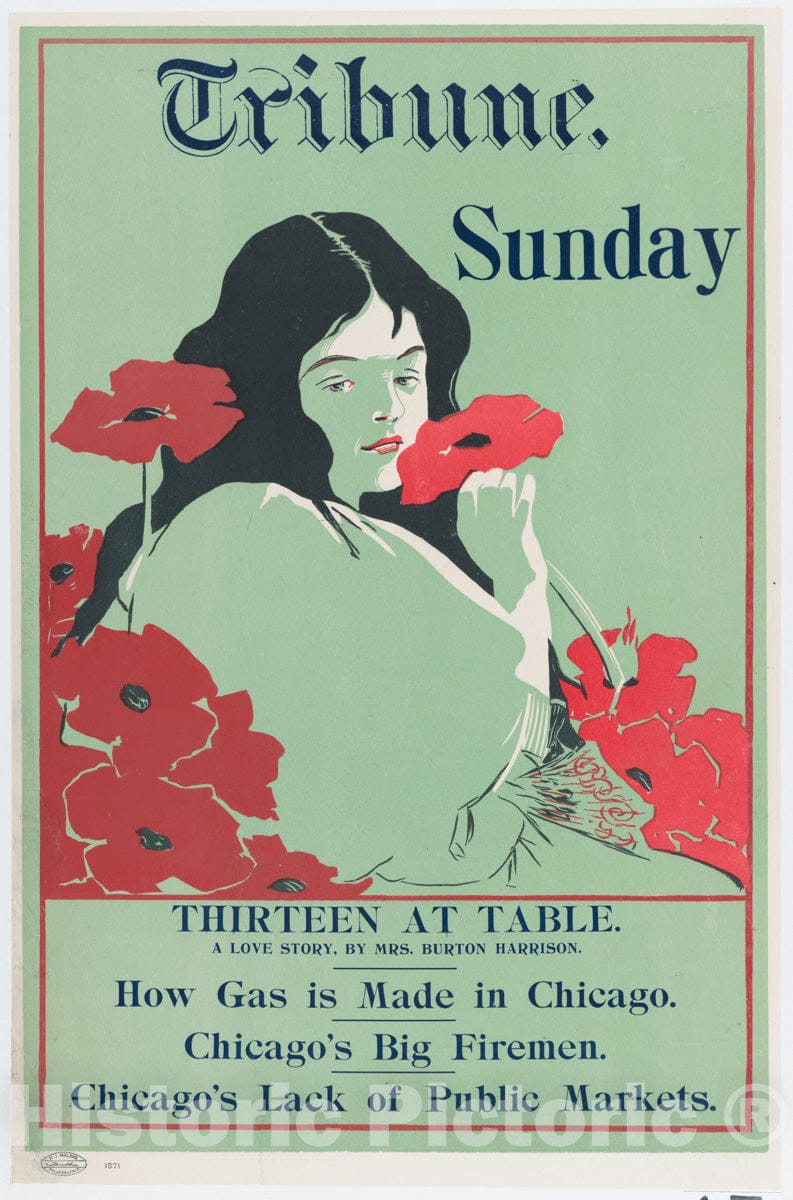 Art Print : George Reiter Brill - Tribune: Sunday : Vintage Wall Art