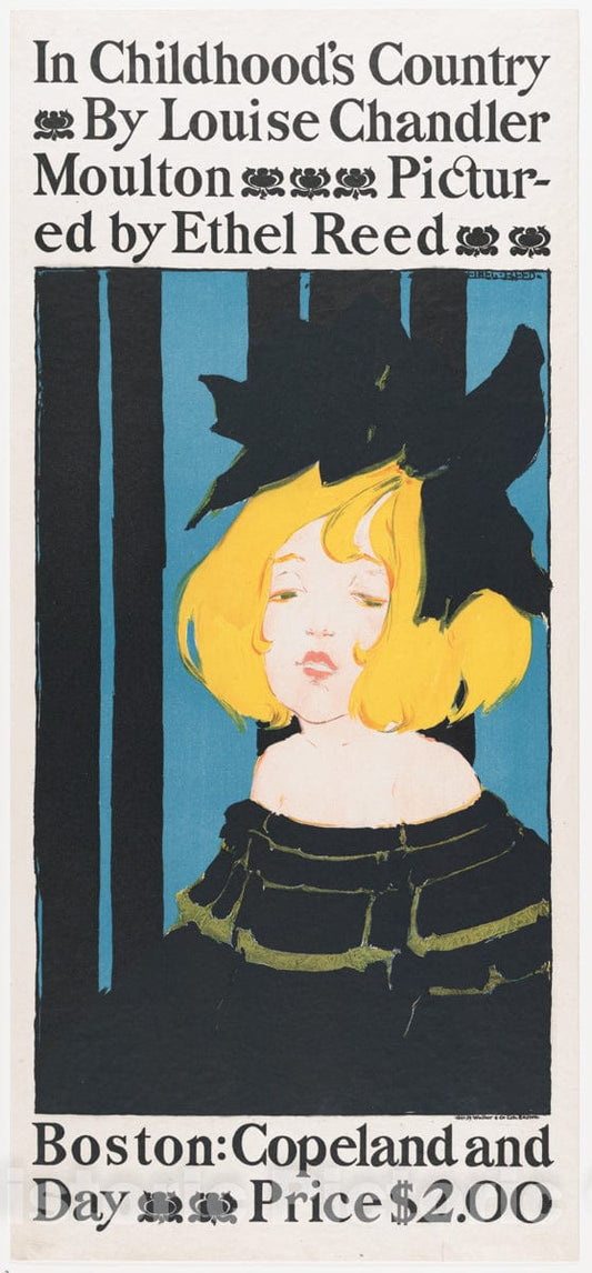 Art Print : Ethel Reed - in Childhood's Country : Vintage Wall Art
