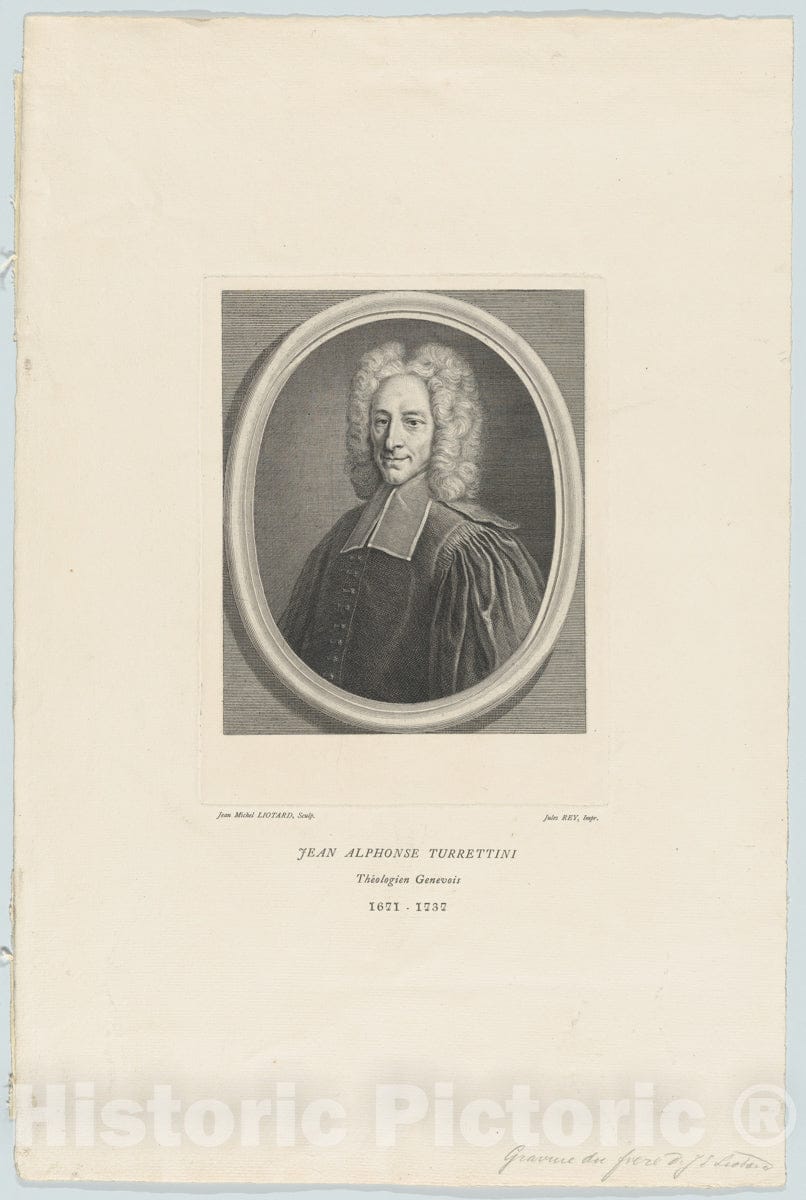 Art Print : Jean Michel Liotard - Portrait of Jean Alphonse Turrettini : Vintage Wall Art