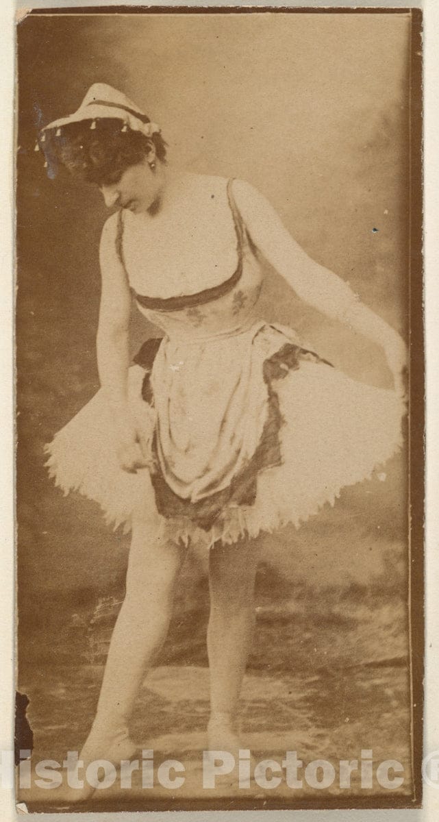 Photo Print : Dancer Standing with Pointed Toe, from The Actresses Series (N668) : Vintage Wall Art