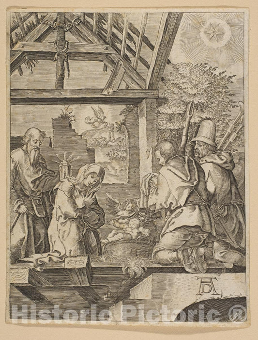 Art Print : Albrecht Dürer - Engraved Copies of The Little Passion - 433826 : Vintage Wall Art