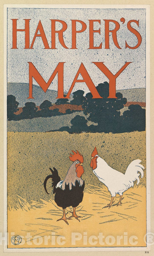 Art Print : Edward Penfield - Harper's: May 5 : Vintage Wall Art