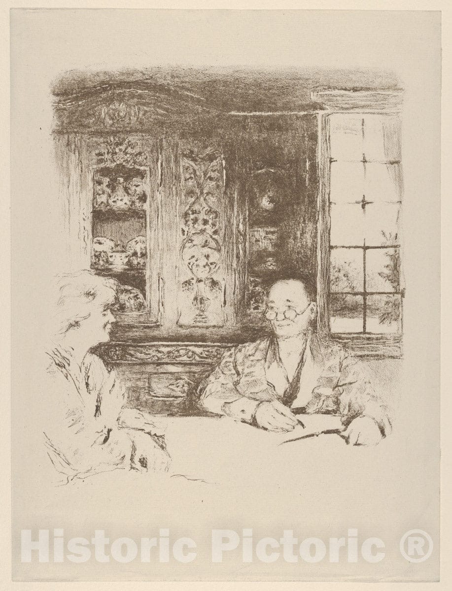 Art Print : Édouard Vuillard - Le Menu, Plate 2 from Cuisine : Vintage Wall Art