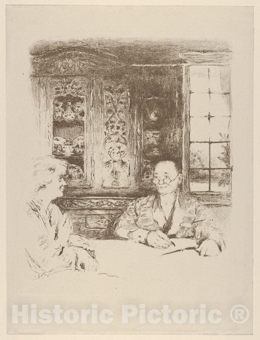 Art Print : Édouard Vuillard - Le Menu, Plate 2 from Cuisine : Vintage Wall Art