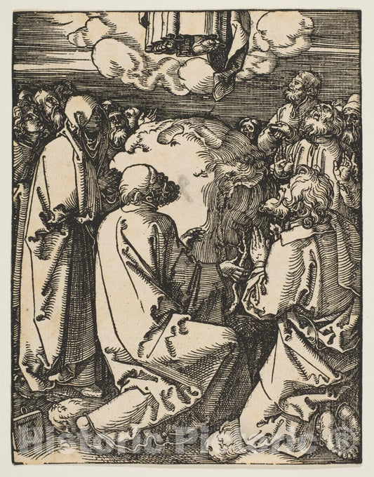Art Print : Albrecht Dürer - The Ascension, from The Small Passion : Vintage Wall Art