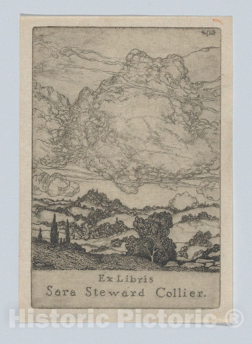 Art Print : Ernest Haskell - Ex Libris Sara Steward Collier : Vintage Wall Art