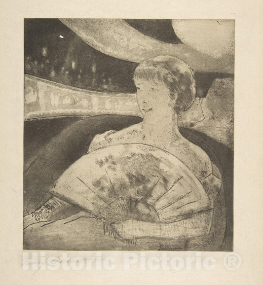 Art Print : Mary Cassatt - in The Opera Box (No. 3) : Vintage Wall Art