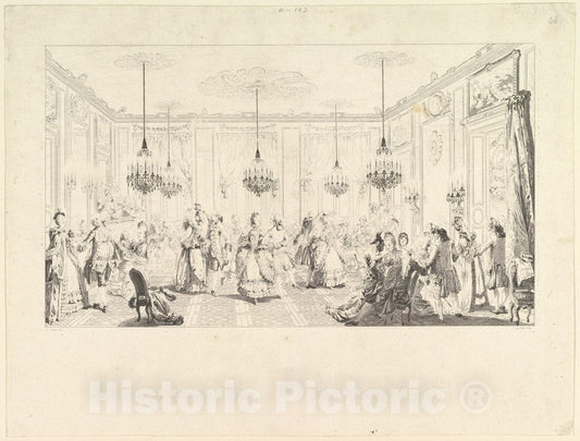 Art Print : Antoine Jean Duclos - Le Bal Paré : Vintage Wall Art