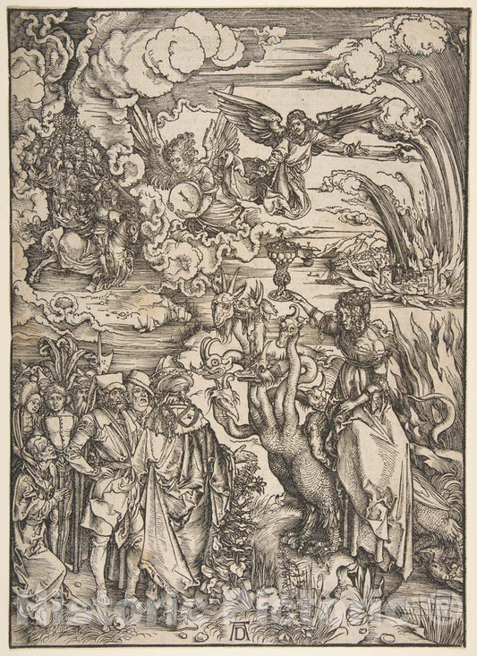 Art Print : Albrecht Dürer - The Whore of Babylon : Vintage Wall Art