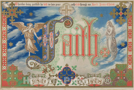 Art Print : Freeman Gage Delamotte - Faith v.2 : Vintage Wall Art