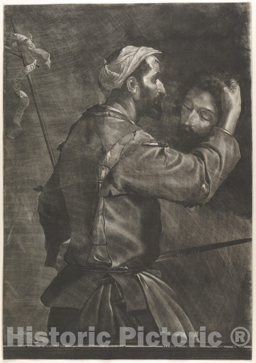 Art Print : Prince Rupert of The Rhine - The Great Executioner with The Head of Saint John The Baptist : Vintage Wall Art