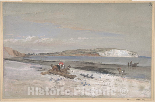 Art Print : William Dyce - Culver Cliff, Isle of Wight : Vintage Wall Art