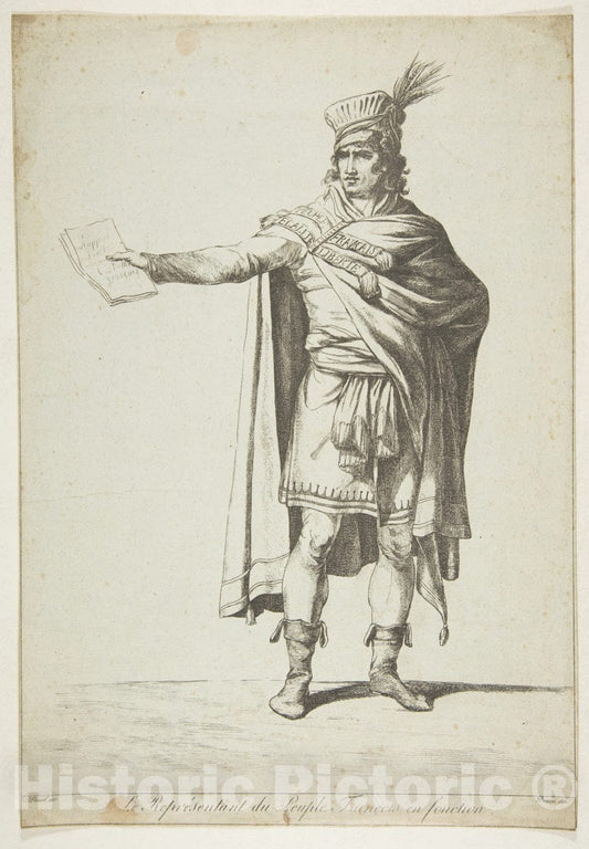 Art Print : Jacques Louis David - The Representative of the French People in Office : Vintage Wall Art
