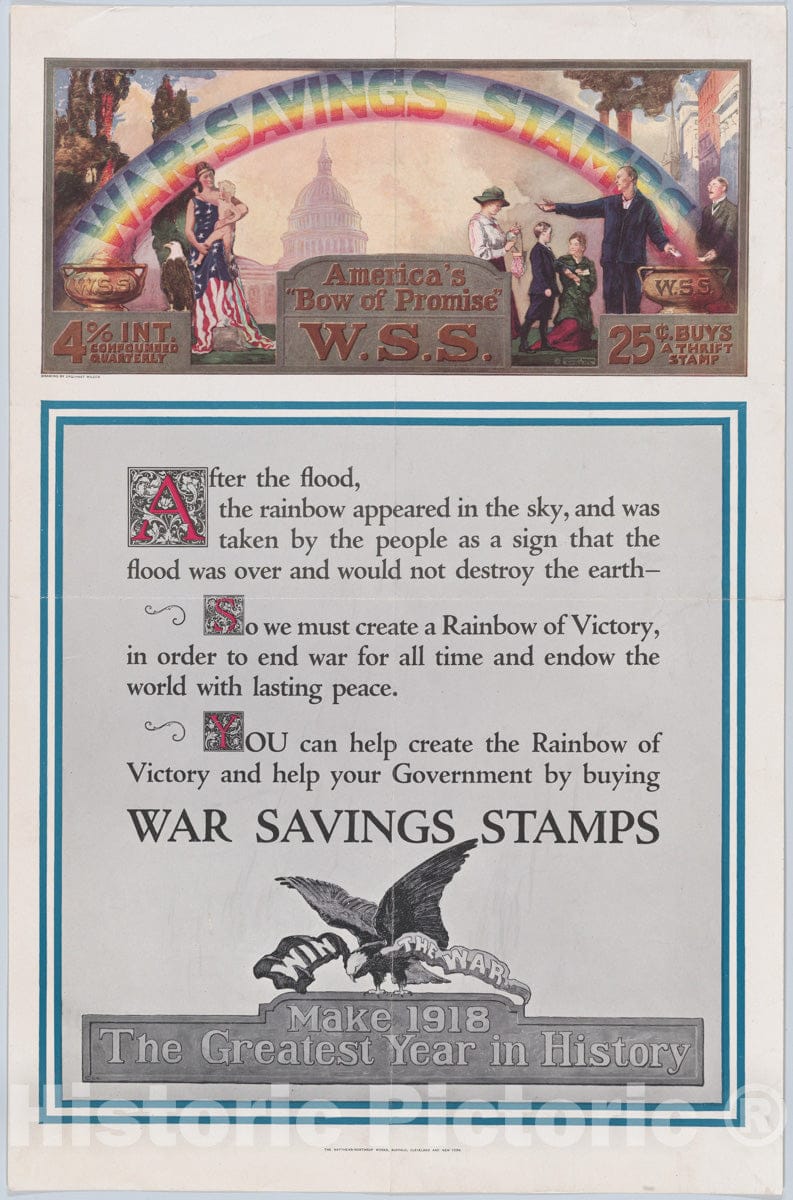 Art Print : Urquhart Wilcox - America's Bow of Promise : Vintage Wall Art