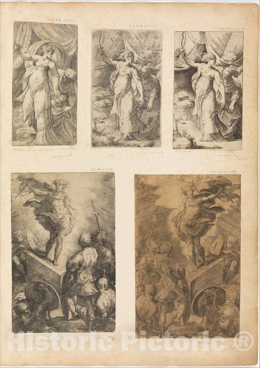 Art Print : Parmigianino (Girolamo Francesco Maria Mazzola) - Judith 2 : Vintage Wall Art