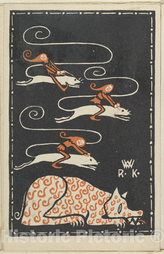 Art Print : Rudolf Kalvach - Humorous Subject - 434376 : Vintage Wall Art