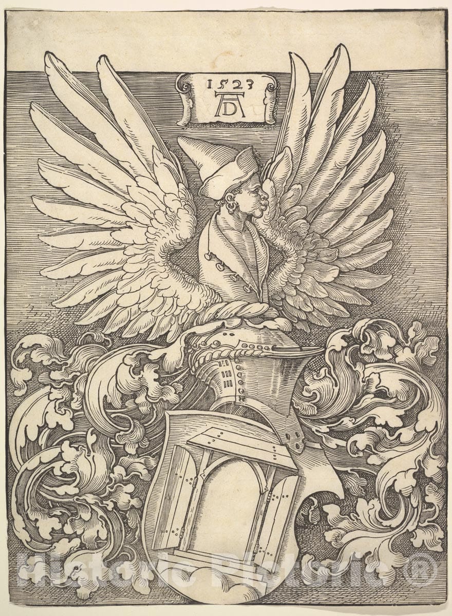 Art Print : Albrecht Dürer - Coat of Arms of Albrecht Dürer : Vintage Wall Art