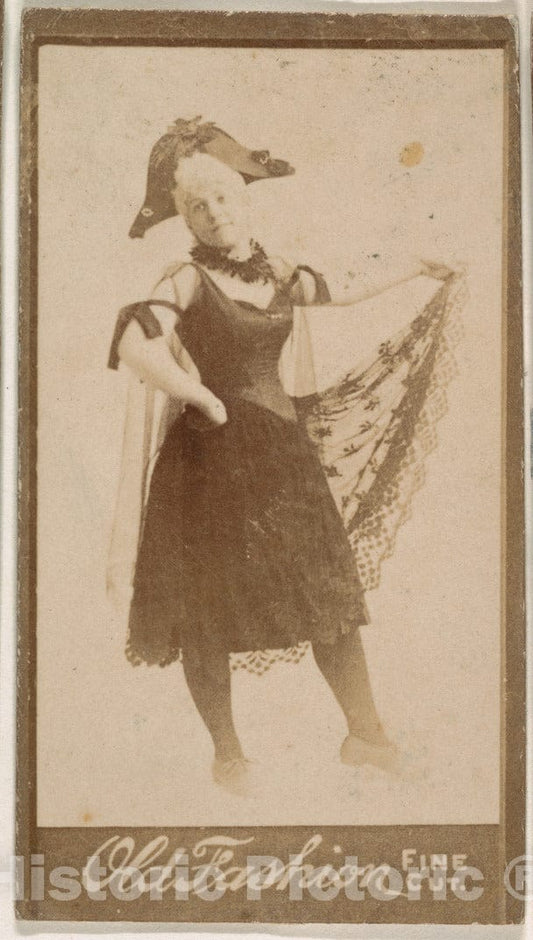 Photo Print : Dancer, from The Actresses Series (N664) Promoting Old Fashion Fine Cut Tobacco - 434484 : Vintage Wall Art