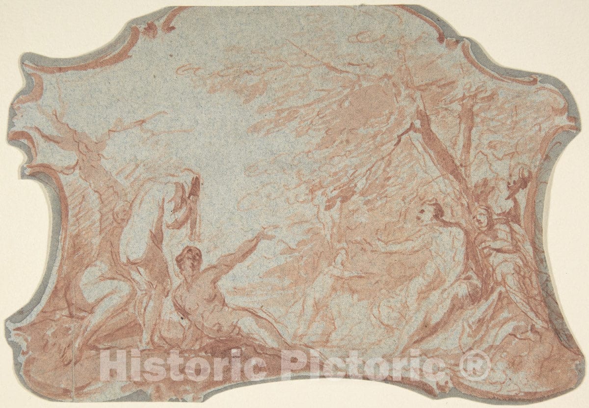 Art Print : Philipp Hieronymus Brinckmann - Diana and Callisto : Vintage Wall Art