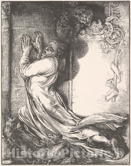 Art Print : Henry Marsh - Bishop Hatto and The Rats : Vintage Wall Art
