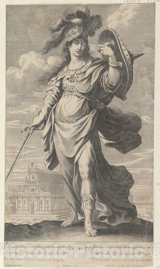 Art Print : Gilles Rousselet - Antiope : Vintage Wall Art