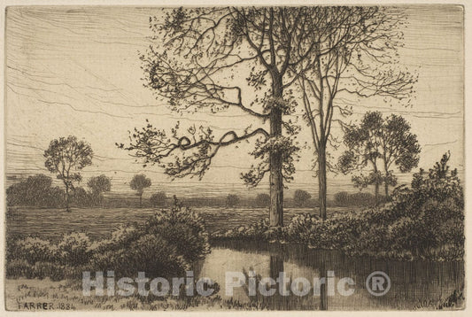 Art Print : Henry Farrer - Autumn's Grey and Melancholy : Vintage Wall Art