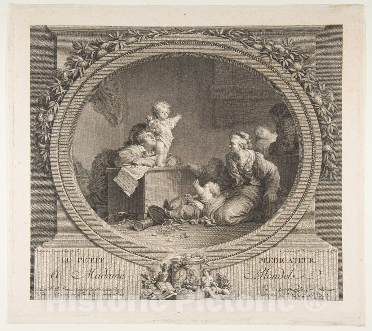 Art Print : Jean Honoré Fragonard - Le Petit Predicateur : Vintage Wall Art