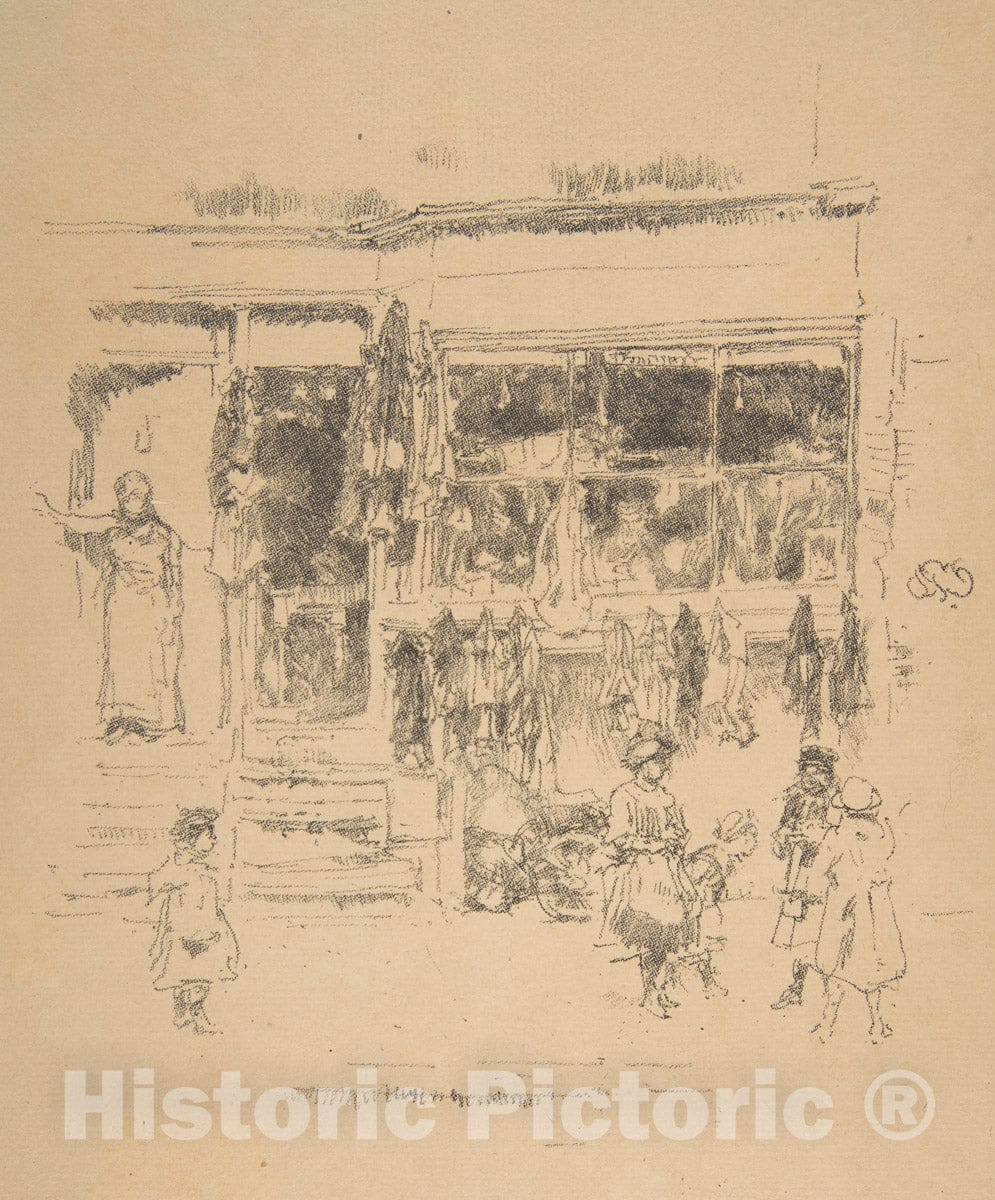 Art Print : James McNeill Whistler - Chelsea Rags : Vintage Wall Art