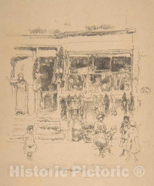 Art Print : James McNeill Whistler - Chelsea Rags : Vintage Wall Art