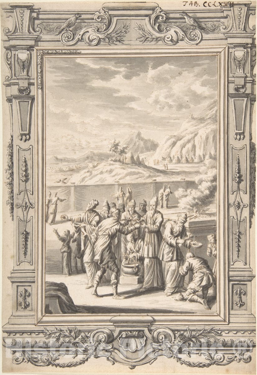 Art Print : Johann Melchior Füssli - 'The Law of The Leper in The Day of his Cleansing' : Vintage Wall Art