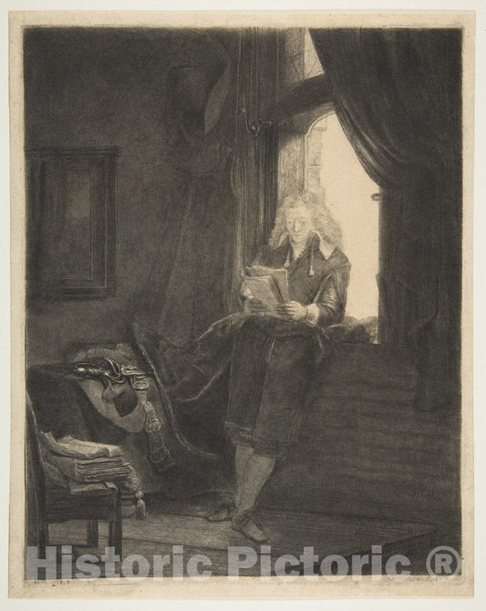 Art Print : Rembrandt (Rembrandt Van Rijn) - Jan Six 1 : Vintage Wall Art
