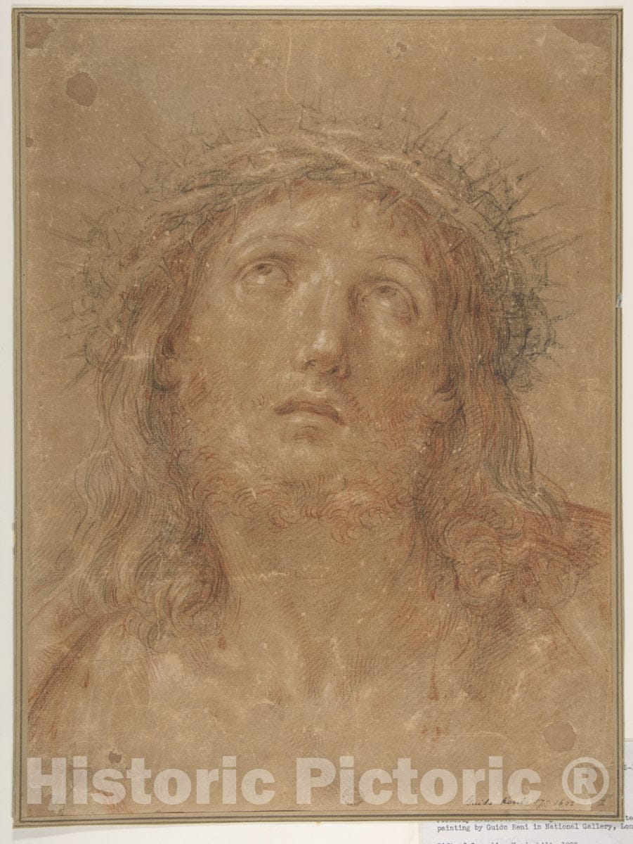 Art Print : Bolognese School, After Guido Reni - ECCE Homo : Vintage Wall Art