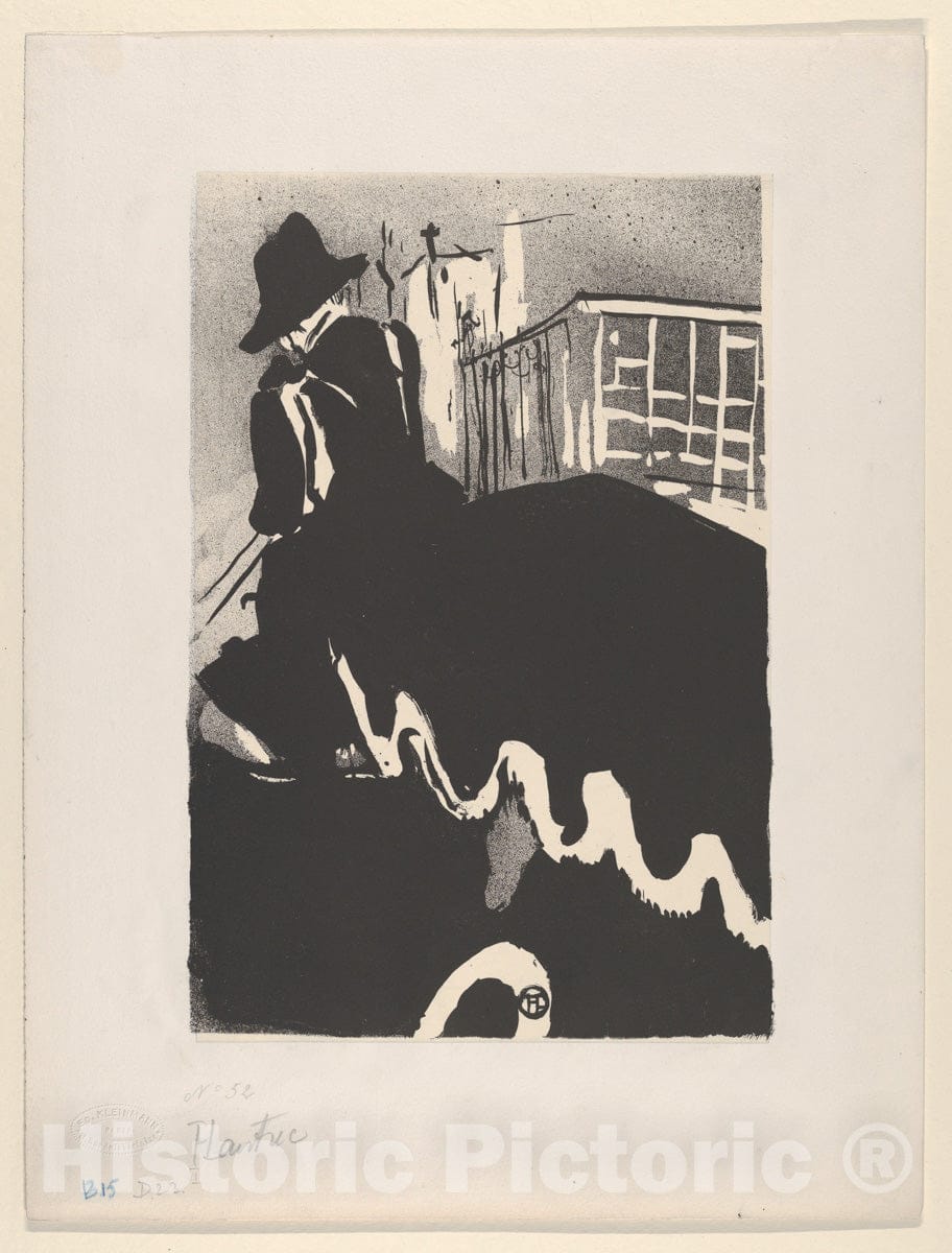 Art Print : Henri de Toulouse-Lautrec - The Final Outing (from Les Vieilles Histoires) : Vintage Wall Art