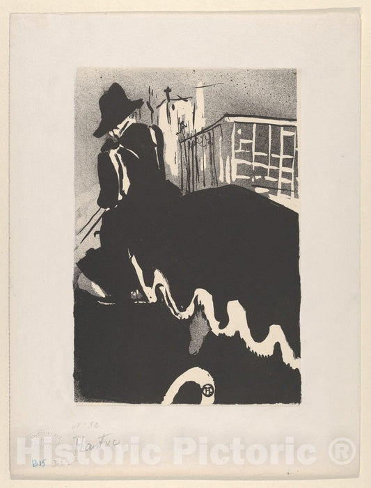 Art Print : Henri de Toulouse-Lautrec - The Final Outing (from Les Vieilles Histoires) : Vintage Wall Art