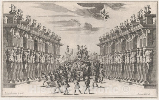 Art Print : Mathäus Küsel - Atrium of The Palace of Venus